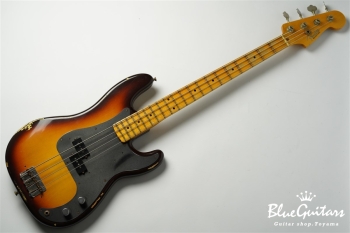 Limited Edition 1958 Precision Bass Relic - Faded Aged Chocolate 3-Color Sunburst