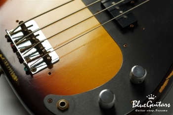 Limited Edition 1958 Precision Bass Relic - Faded Aged Chocolate 3-Color Sunburst