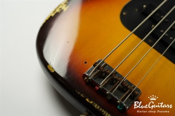 Limited Edition 1958 Precision Bass Relic - Faded Aged Chocolate 3-Color Sunburst