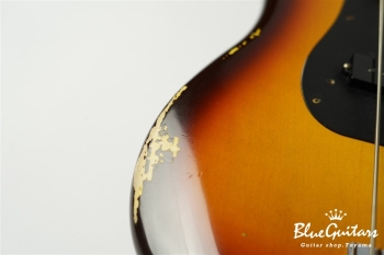 Limited Edition 1958 Precision Bass Relic - Faded Aged Chocolate 3-Color Sunburst