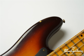 Limited Edition 1958 Precision Bass Relic - Faded Aged Chocolate 3-Color Sunburst