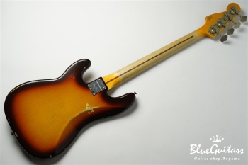 Limited Edition 1958 Precision Bass Relic - Faded Aged Chocolate 3-Color Sunburst