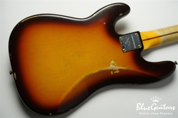 Limited Edition 1958 Precision Bass Relic - Faded Aged Chocolate 3-Color Sunburst