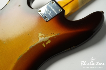 Limited Edition 1958 Precision Bass Relic - Faded Aged Chocolate 3-Color Sunburst