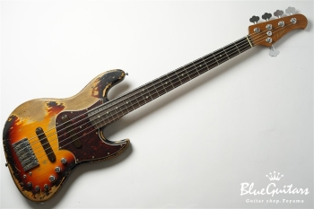 XJ-1T 5st 3Tone Burst (Lacquer) Super Heavy Aged / Alder / RM-R #2731