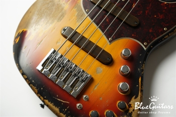 XJ-1T 5st 3Tone Burst (Lacquer) Super Heavy Aged / Alder / RM-R #2731