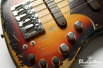 XJ-1T 5st 3Tone Burst (Lacquer) Super Heavy Aged / Alder / RM-R #2731