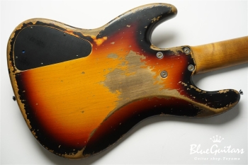 XJ-1T 5st 3Tone Burst (Lacquer) Super Heavy Aged / Alder / RM-R #2731