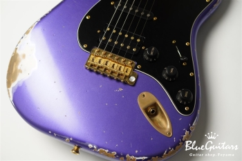 XSC-2 - Purple Metallic / Heavy Aged / Alder / Rosewood / Roasted Flame Maple Neck #2928