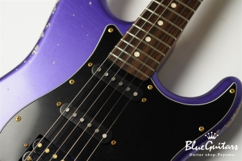 XSC-2 - Purple Metallic / Heavy Aged / Alder / Rosewood / Roasted Flame Maple Neck #2928