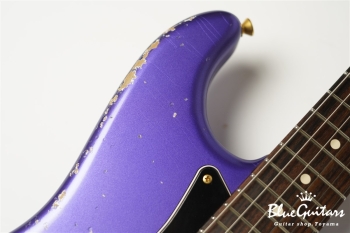 XSC-2 - Purple Metallic / Heavy Aged / Alder / Rosewood / Roasted Flame Maple Neck #2928