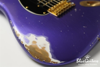 XSC-2 - Purple Metallic / Heavy Aged / Alder / Rosewood / Roasted Flame Maple Neck #2928