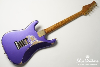 XSC-2 - Purple Metallic / Heavy Aged / Alder / Rosewood / Roasted Flame Maple Neck #2928