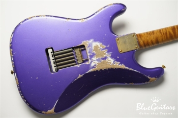 XSC-2 - Purple Metallic / Heavy Aged / Alder / Rosewood / Roasted Flame Maple Neck #2928