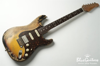 XSC-2 - 2Tone Burst / Super Heavy Aged / Alder / Rosewood / Roasted Flame Maple Neck #2929