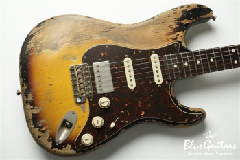 XSC-2 - 2Tone Burst / Super Heavy Aged / Alder / Rosewood / Roasted Flame Maple Neck #2929