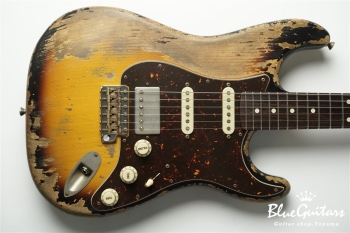 XSC-2 - 2Tone Burst / Super Heavy Aged / Alder / Rosewood / Roasted Flame Maple Neck #2929