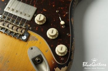 XSC-2 - 2Tone Burst / Super Heavy Aged / Alder / Rosewood / Roasted Flame Maple Neck #2929