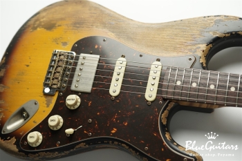 XSC-2 - 2Tone Burst / Super Heavy Aged / Alder / Rosewood / Roasted Flame Maple Neck #2929