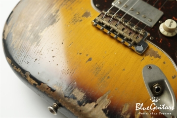 XSC-2 - 2Tone Burst / Super Heavy Aged / Alder / Rosewood / Roasted Flame Maple Neck #2929