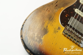 XSC-2 - 2Tone Burst / Super Heavy Aged / Alder / Rosewood / Roasted Flame Maple Neck #2929