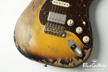 XSC-2 - 2Tone Burst / Super Heavy Aged / Alder / Rosewood / Roasted Flame Maple Neck #2929