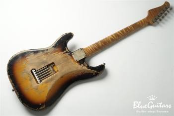 XSC-2 - 2Tone Burst / Super Heavy Aged / Alder / Rosewood / Roasted Flame Maple Neck #2929