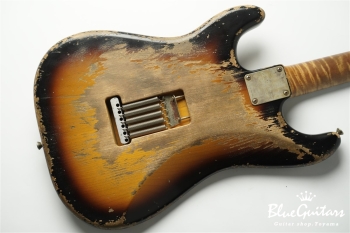 XSC-2 - 2Tone Burst / Super Heavy Aged / Alder / Rosewood / Roasted Flame Maple Neck #2929