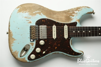 XSC-2 - Sonic Blue / Super Heavy Aged / Alder / Rosewood / Roasted Flame Maple Neck #2931