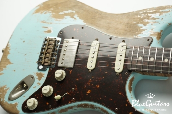 XSC-2 - Sonic Blue / Super Heavy Aged / Alder / Rosewood / Roasted Flame Maple Neck #2931