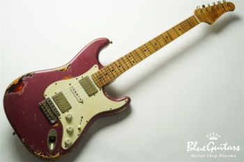 XSC-4 - Burgundy Mist over 3 Tone Burst Heavy Aged / Ash / Roasted Flame Maple 5A Fingerboard / Roasted Flame Maple 5A Neck  #3102