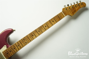 XSC-4 - Burgundy Mist over 3 Tone Burst Heavy Aged / Ash / Roasted Flame Maple 5A Fingerboard / Roasted Flame Maple 5A Neck  #3102