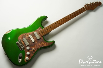 Model S. #163 Medium Aged - Metallic Green with Copper Red