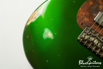 Model S. #163 Medium Aged - Metallic Green with Copper Red