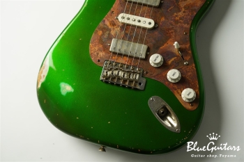 Model S. #163 Medium Aged - Metallic Green with Copper Red