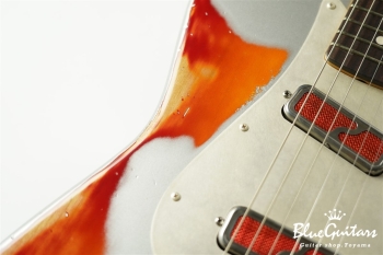 IRIS #152 - Inca Silver over Cherry Sunburst / Xotique SHOP ORDER