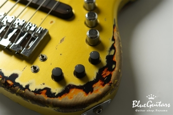 XJ-1T 5st Aztec Gold over 3TB (Lacquer) Heavy Aged / Alder / RM-R #2817