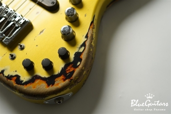 XJ-1T 5st Aztec Gold over 3TB (Lacquer) Heavy Aged / Alder / RM-R #2817