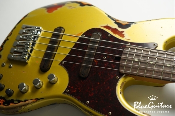 XJ-1T 5st Aztec Gold over 3TB (Lacquer) Heavy Aged / Alder / RM-R #2817