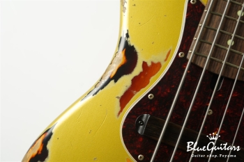 XJ-1T 5st Aztec Gold over 3TB (Lacquer) Heavy Aged / Alder / RM-R #2817