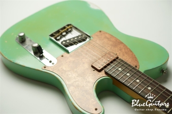 Model T.  Patina #109 Medium Aged - Seafoam Green with Copper Pink