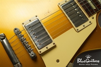 True Historic 1957 Les Paul Gold Top Reissue Murphy Aged - Vintage Antique Gold