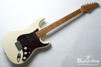 XSC-2 - Vintage White Light Aged / Alder / 5A Grade Roasted Flame Maple #3291