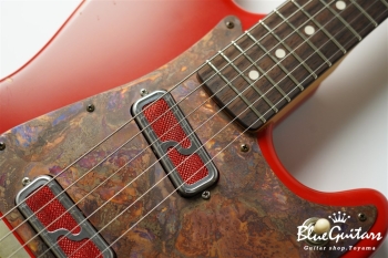 IRIS #172 Medium Aged - Fiesta Red with Copper Red