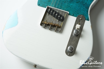 Model T. #173 Multi Layer / Heavy Aged - Olympic White over LPB with Blue