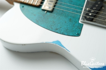 Model T. #173 Multi Layer / Heavy Aged - Olympic White over LPB with Blue