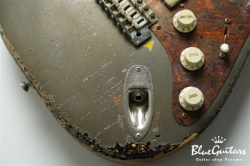 Model S. #175 Multi Layer / Heavy Aged - Charcoal Frost Metallic over 3TS with Copper Red