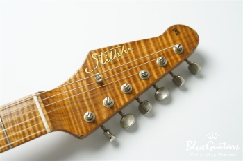 Model S. #175 Multi Layer / Heavy Aged - Charcoal Frost Metallic over 3TS with Copper Red