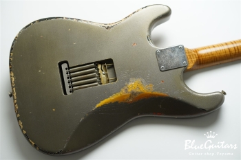 Model S. #175 Multi Layer / Heavy Aged - Charcoal Frost Metallic over 3TS with Copper Red