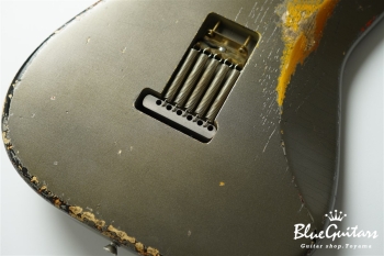 Model S. #175 Multi Layer / Heavy Aged - Charcoal Frost Metallic over 3TS with Copper Red